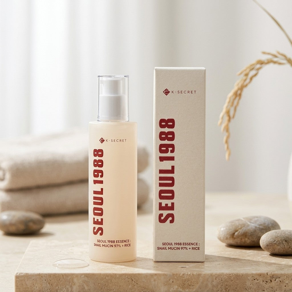 K-SECRET SEOUL 1988 Essence : Snail Mucin 97% + Rice 100ml